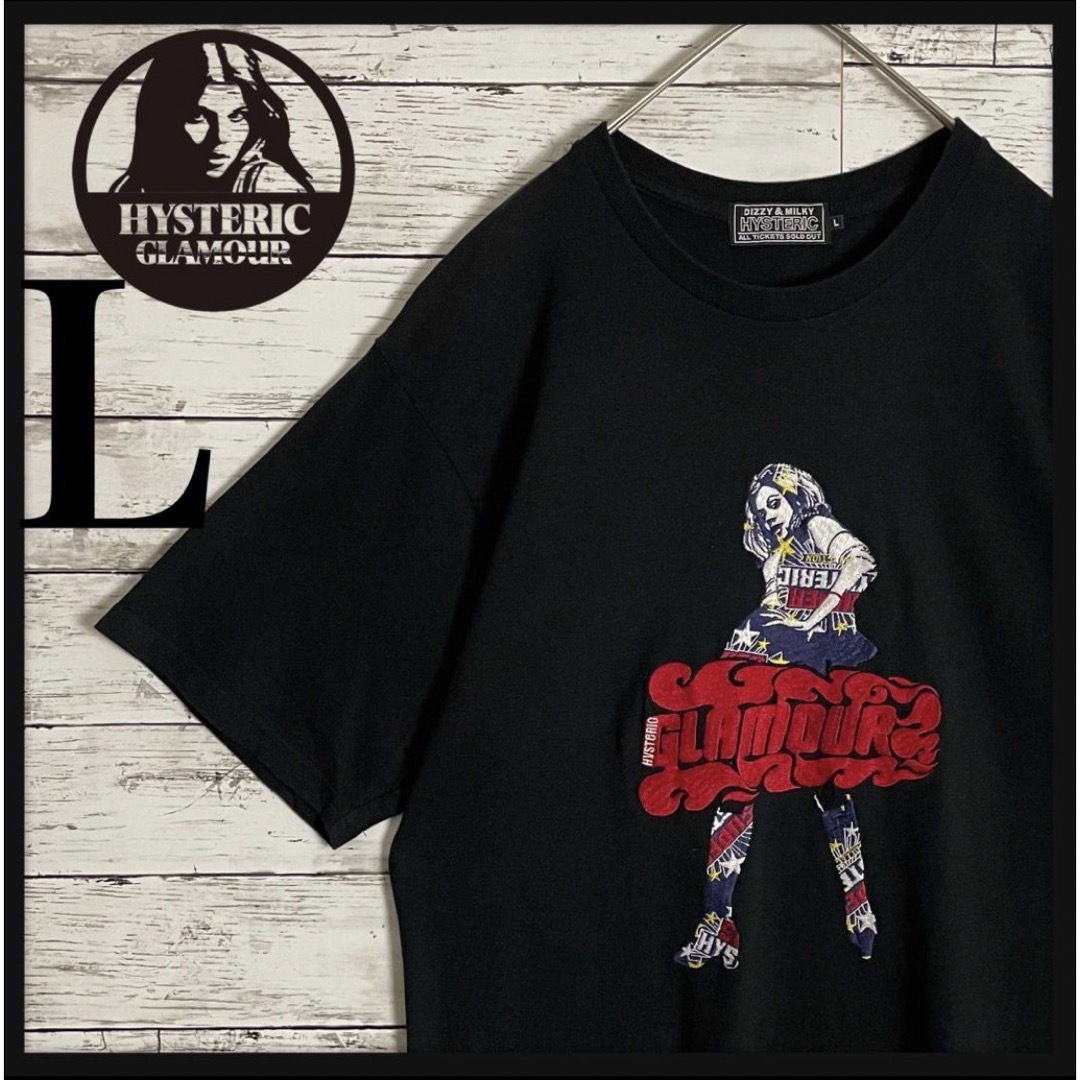 HYSTERIC GLAMOUR(ヒステリックグラマー)の【超希少モデル】ヒステリックグラマー 刺繍ロゴ VIXEN GIRL Tシャツ メンズのトップス(Tシャツ/カットソー(半袖/袖なし))の商品写真