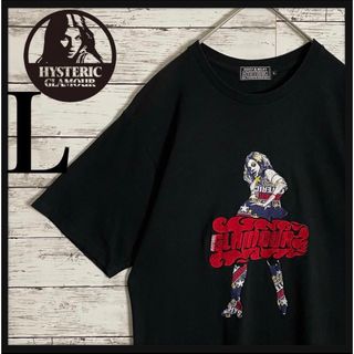 ヒステリックグラマー(HYSTERIC GLAMOUR)の【超希少モデル】ヒステリックグラマー 刺繍ロゴ VIXEN GIRL Tシャツ(Tシャツ/カットソー(半袖/袖なし))