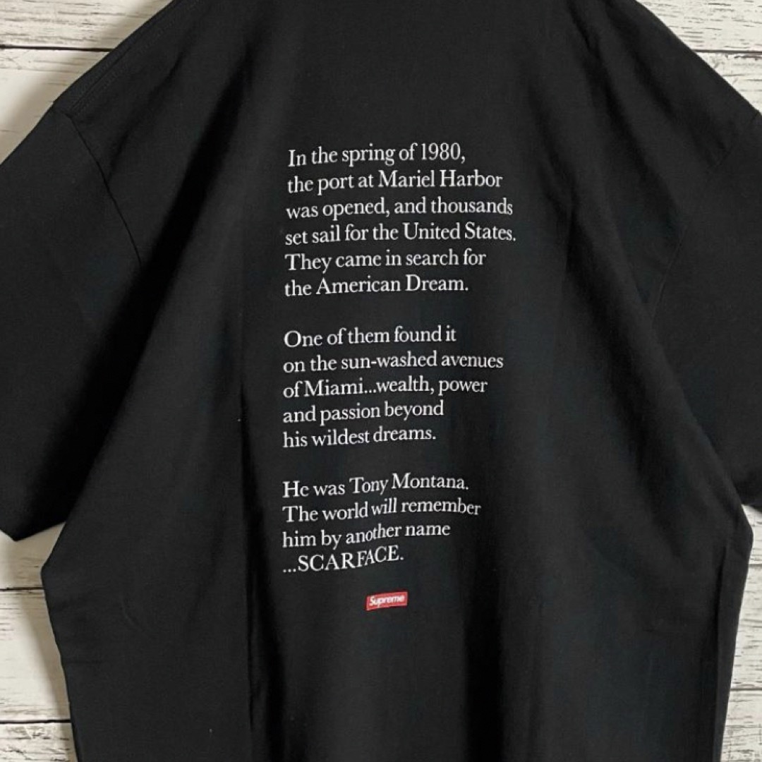 【最高デザイン】シュプリーム スカーフェイス 即完売モデル tシャツ 入手困難