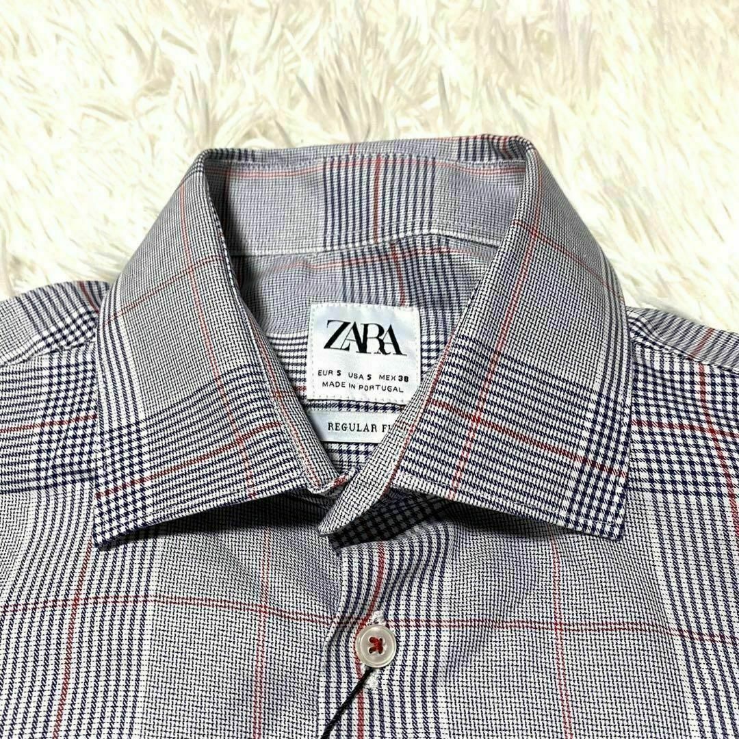 ZARA(ザラ)の【未使用タグ付き】シャツ 長袖 ザラ チェック S メンズのトップス(シャツ)の商品写真