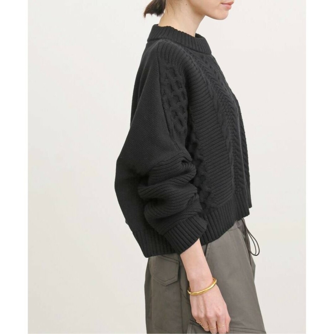 L'Appartement DEUXIEME CLASSE(アパルトモンドゥーズィエムクラス)の【kemiko4696様専用】Cable Short Knit Pullover レディースのトップス(ニット/セーター)の商品写真