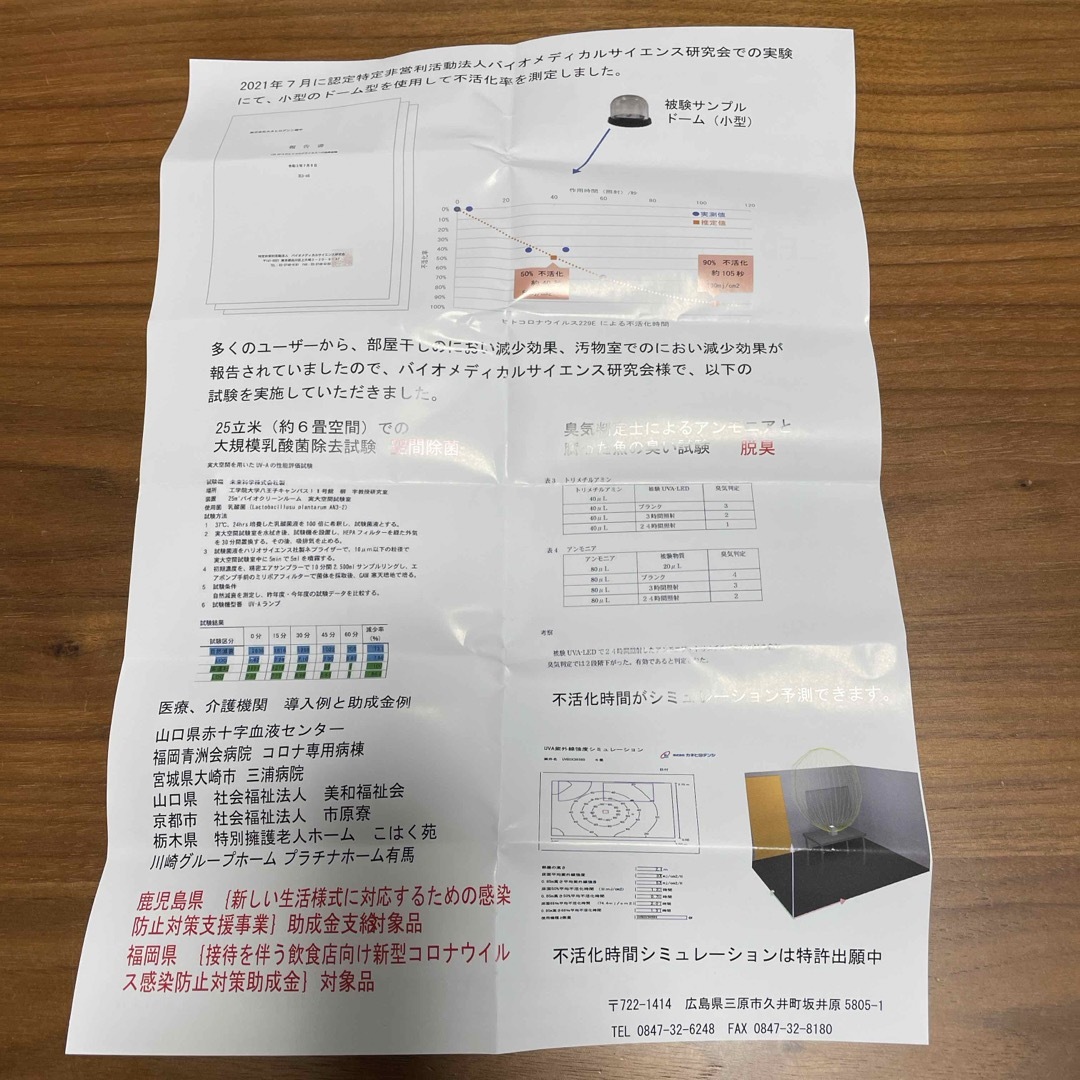 USB型LED除菌脱臭灯（新品未使用） インテリア/住まい/日用品のライト/照明/LED(蛍光灯/電球)の商品写真