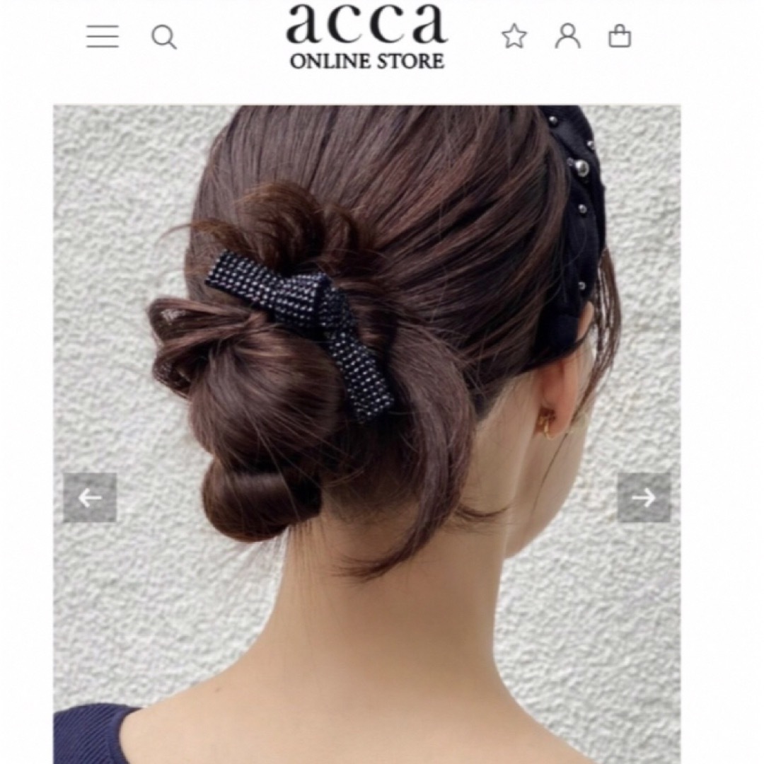 acca(アッカ)のアッカacca 大人気♡オードリー♡ドレスポニー♡ブラック♡34650円ヘアゴム レディースのヘアアクセサリー(ヘアゴム/シュシュ)の商品写真