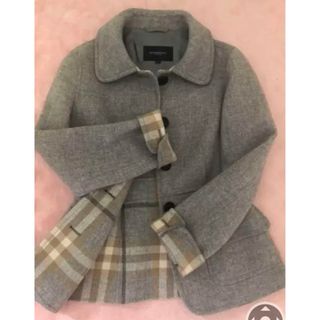 バーバリー(BURBERRY)のバーバリーロンドン　カシミヤ混ジャケットコート(ピーコート)