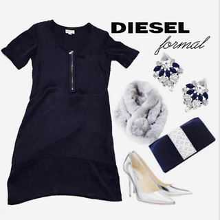 ディーゼル(DIESEL)のDIESEL formal one-piece(ひざ丈ワンピース)