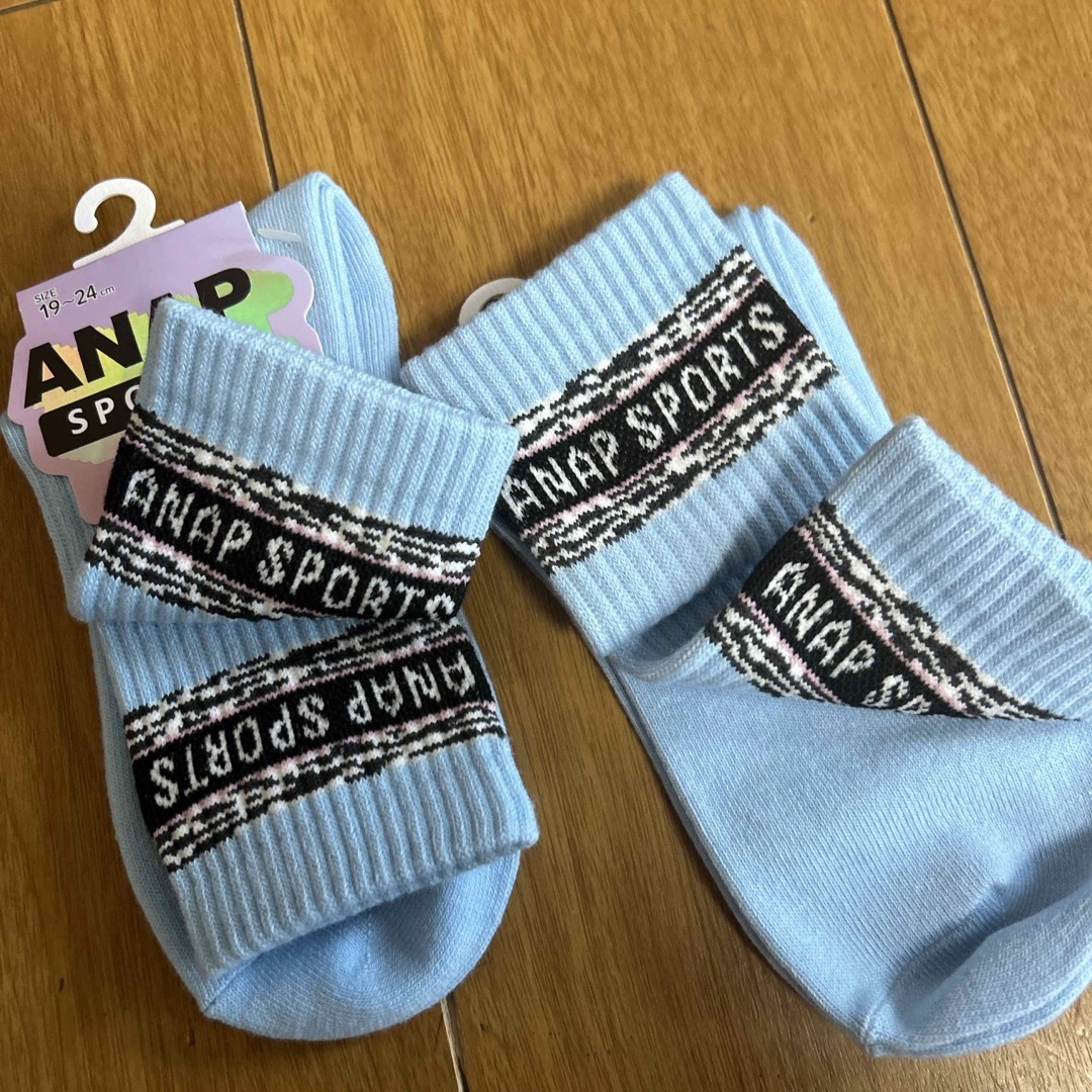 ANAP(アナップ)の19〜24センチ　ANAPソックス2足 キッズ/ベビー/マタニティのこども用ファッション小物(靴下/タイツ)の商品写真