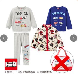 タカラトミー(Takara Tomy)の新品　しまむら　福袋　トミカ　4点セット　フリース　パンツ　トレーナー　ロンT(Tシャツ/カットソー)