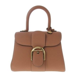 DELVAUX(デルボー) ハンドバッグ美品  ブリヨンミニ AA0406AAU024FDO ピンクベージュ ロデオグレーンカーフレザー(ハンドバッグ)