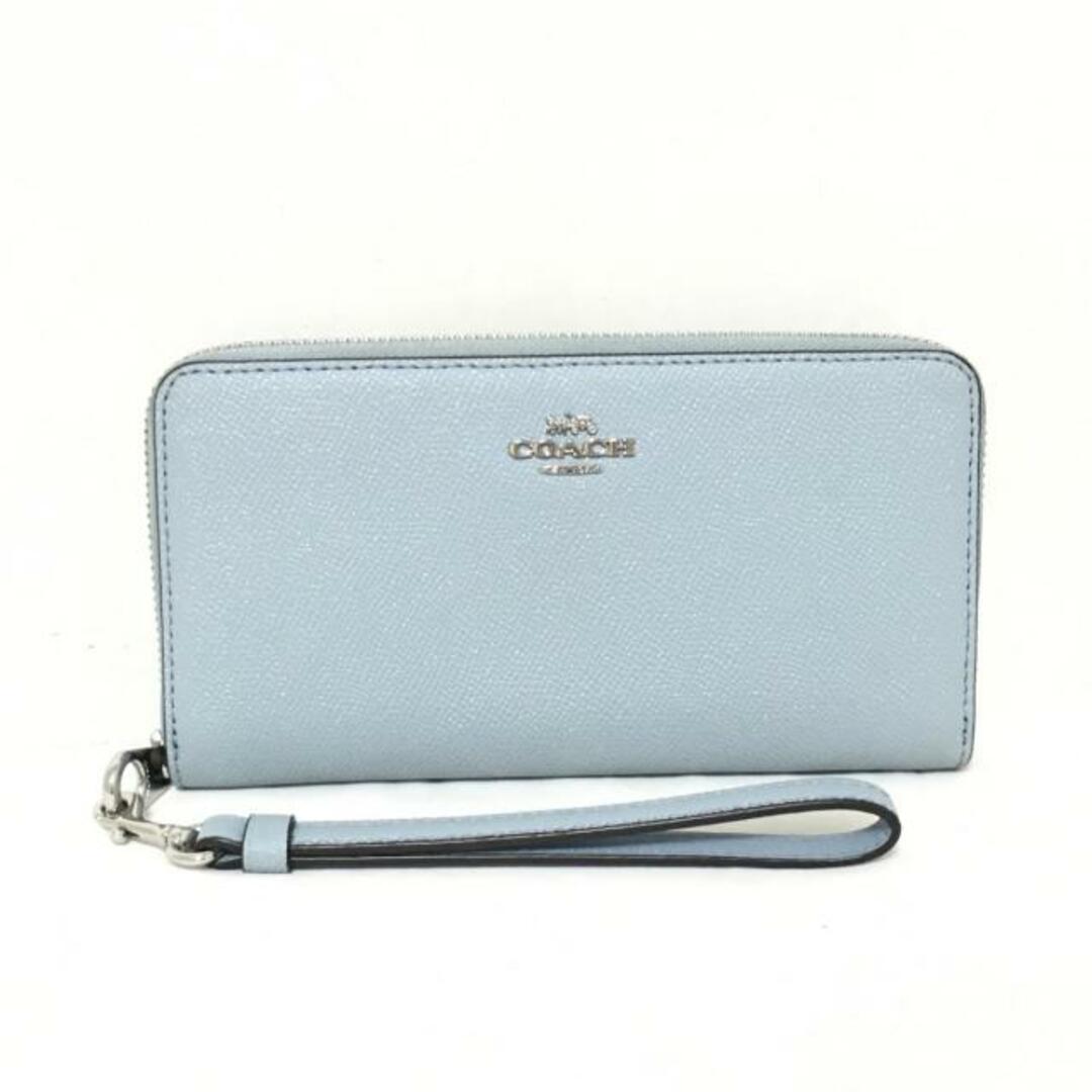 COACH(コーチ)のCOACH(コーチ) 長財布 ロング ジップ アラウンド ウォレット CN393 ライトグレー レザー レディースのファッション小物(財布)の商品写真