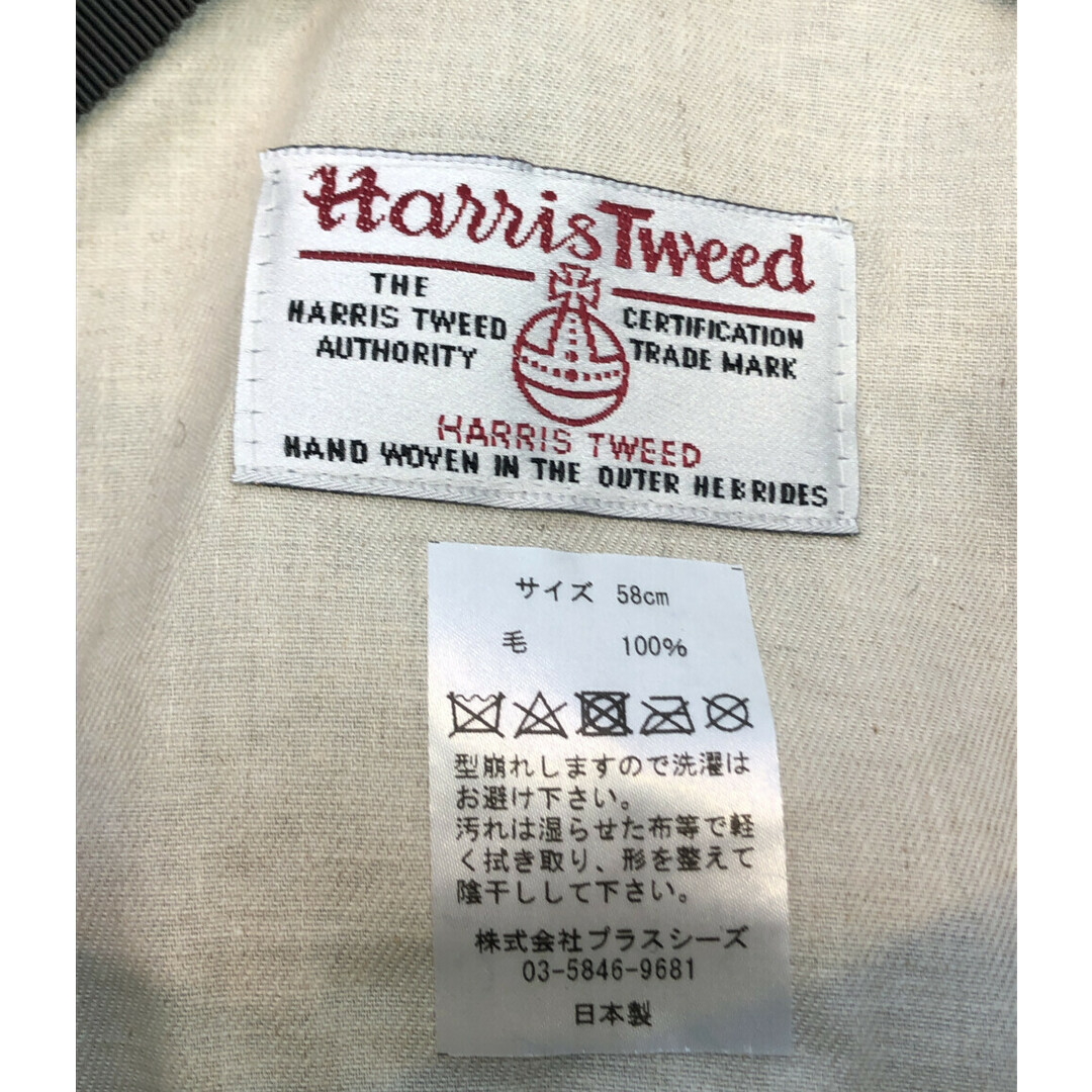 美品  Harris Tweed キャスケット チェック柄    メンズ 58 メンズの帽子(キャスケット)の商品写真