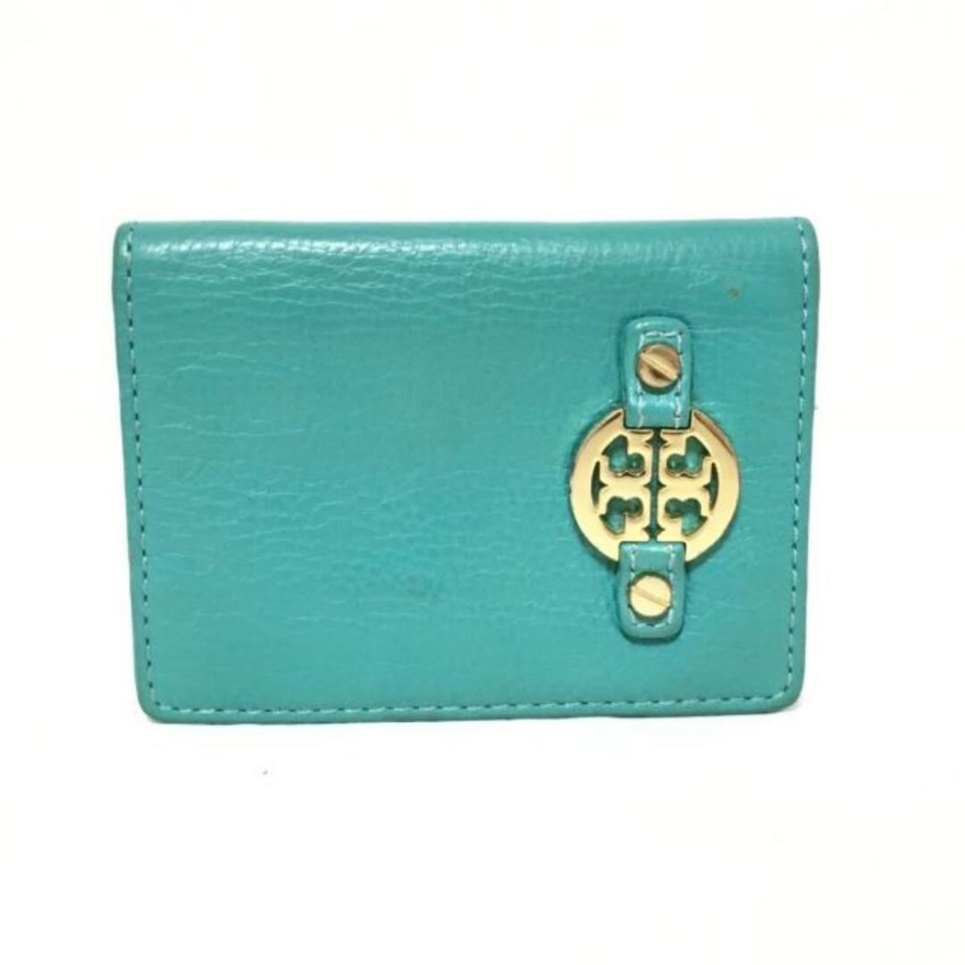 Tory Burch(トリーバーチ)のTORY BURCH(トリーバーチ) パスケース - グリーン レザー レディースのファッション小物(名刺入れ/定期入れ)の商品写真