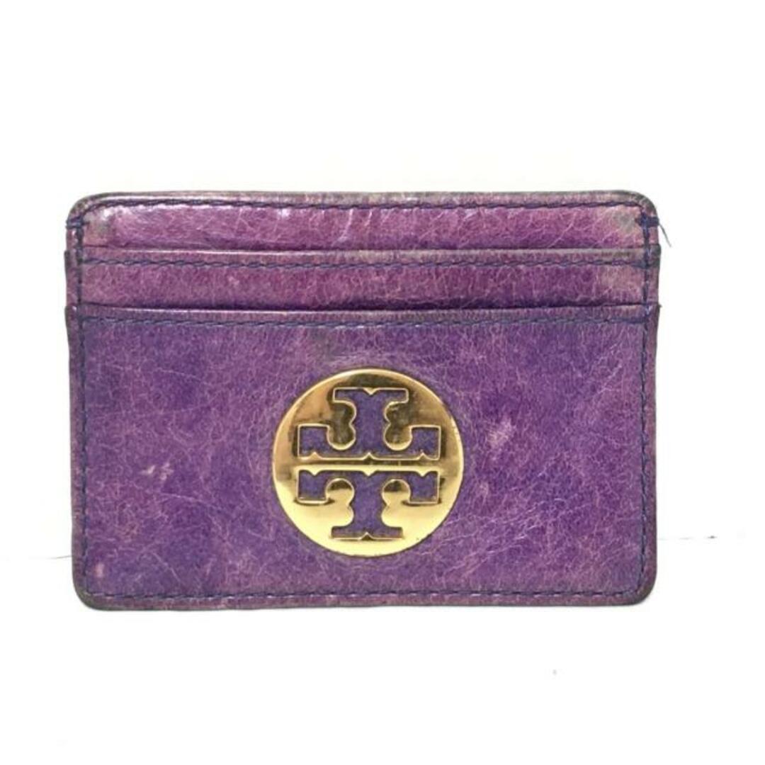 Tory Burch(トリーバーチ)のTORY BURCH(トリーバーチ) カードケース - パープル レザー レディースのファッション小物(名刺入れ/定期入れ)の商品写真