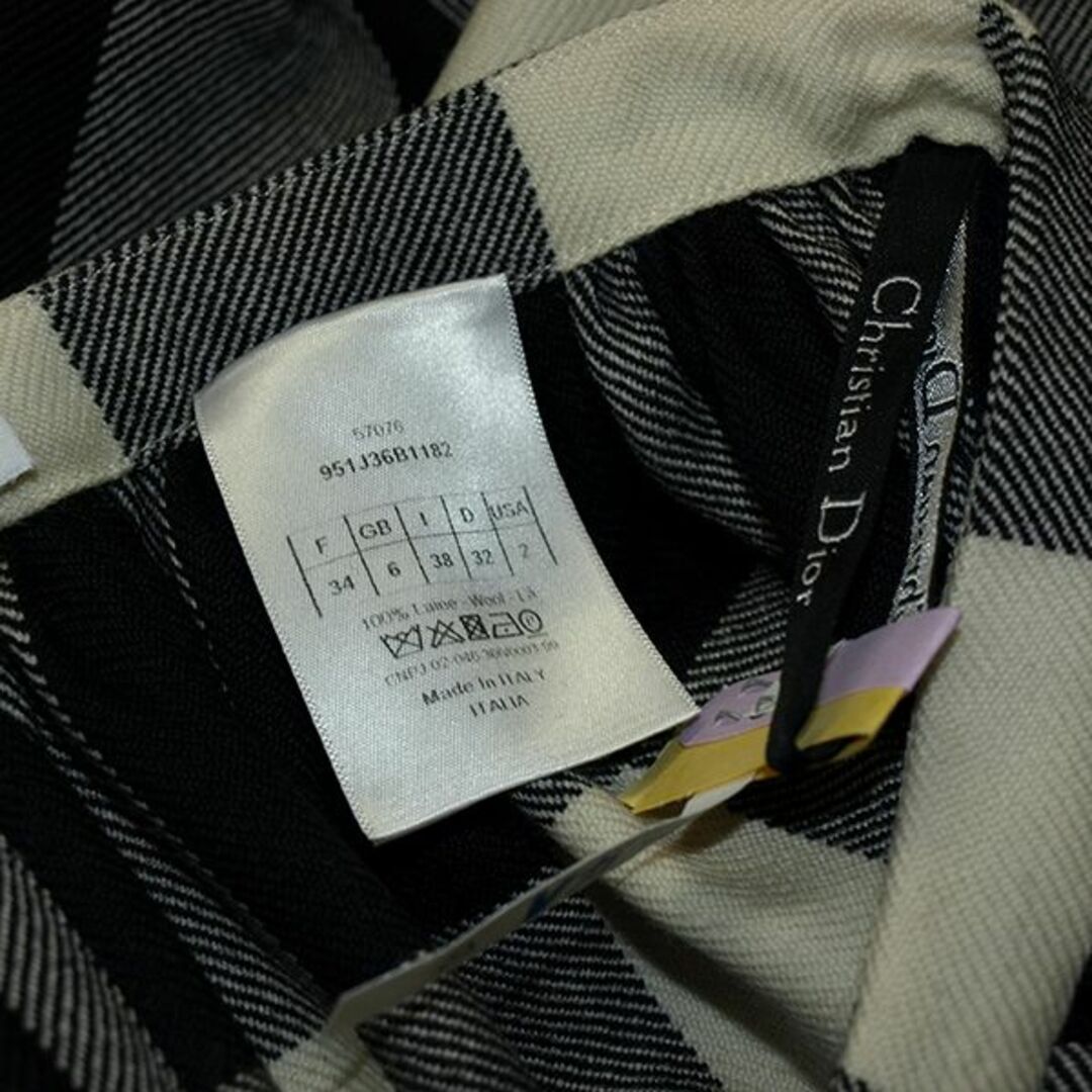Christian Dior(クリスチャンディオール)のクリスチャンディオール・チェック柄 ラップスカート◇34サイズ　クリーニング済み レディースのスカート(ロングスカート)の商品写真