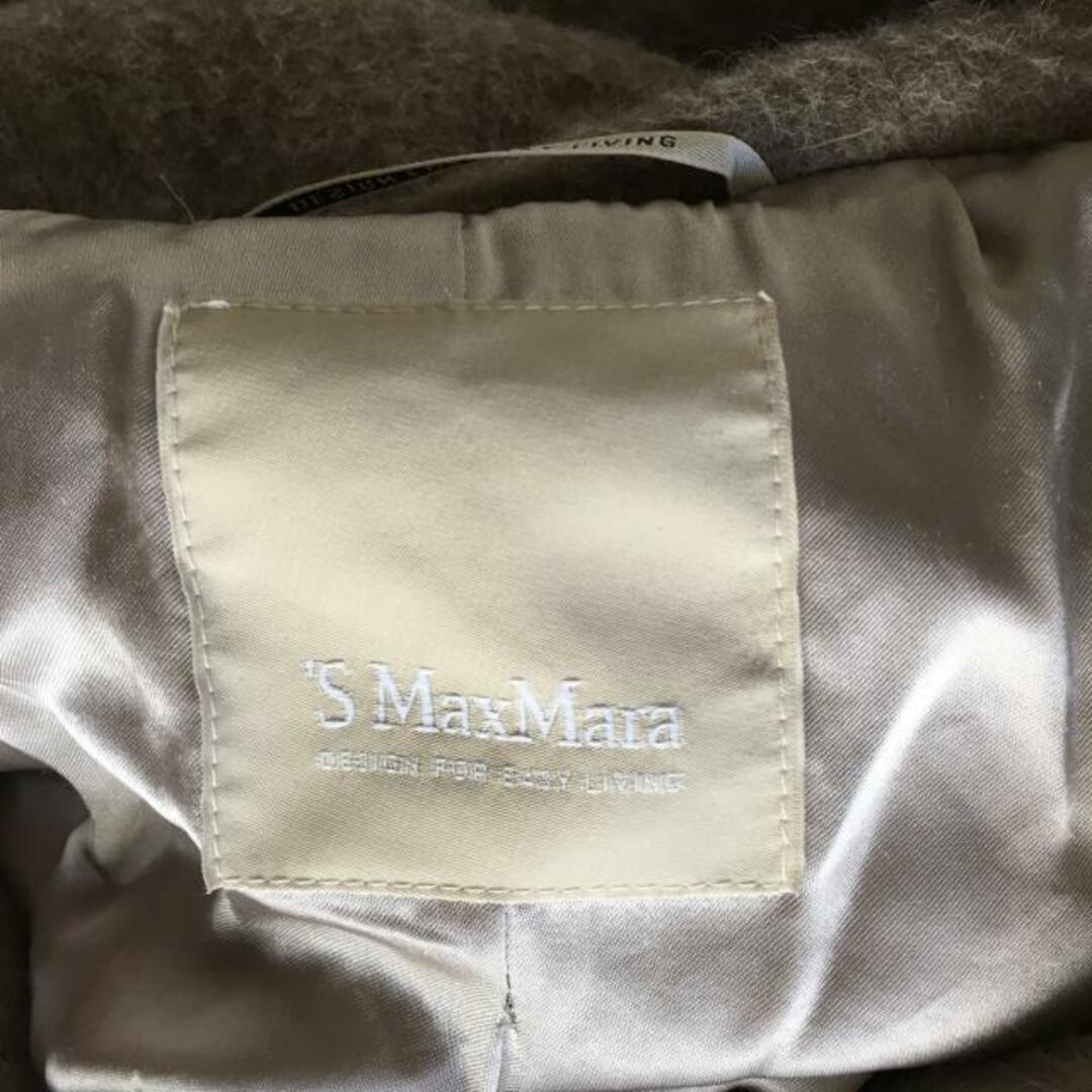 S Max Mara(マックスマーラ) コート サイズ40 M レディース - ベージュ 長袖/ビジュー/ビーズ/冬 レディースのジャケット/アウター(その他)の商品写真