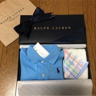 ラルフローレン(Ralph Lauren)の箱付き ラルフローレン ベビー 出産祝い ギフトセット 男の子(ロンパース)