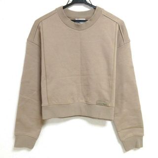 スリーワンフィリップリム(3.1 Phillip Lim)の3.1 Phillip lim(スリーワンフィリップリム) トレーナー サイズM レディース - ベージュ 長袖/裏起毛/ショート丈(トレーナー/スウェット)