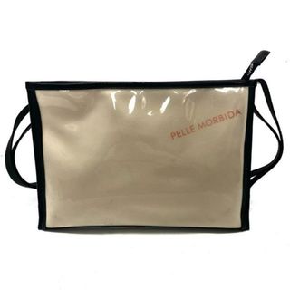 ペッレ モルビダ(PELLE MORBIDA)のpelle morbida(ペッレモルビダ) ショルダーバッグ - クリア×アイボリー×マルチ ストラップ着脱可/斜めがけ/マチなし ビニール×キャンバス×レザー(ショルダーバッグ)