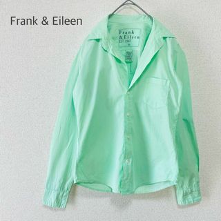 ☆EILEENモデル☆フランク\u0026アイリーン  スキッパーシャツ  ネル  カーキ