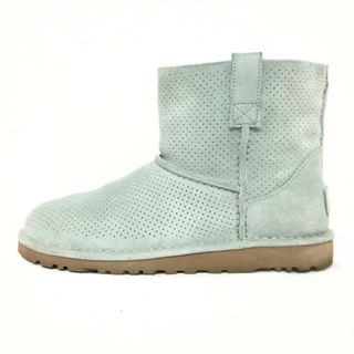 アグ(UGG)のUGG(アグ) ショートブーツ 23 レディース クラシックアンラインド ミニパーフ 1016852 ライトグリーン スエード(ブーツ)