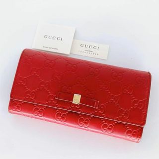 グッチ 長財布（レッド/赤色系）の通販 500点以上 | Gucciを買うならラクマ