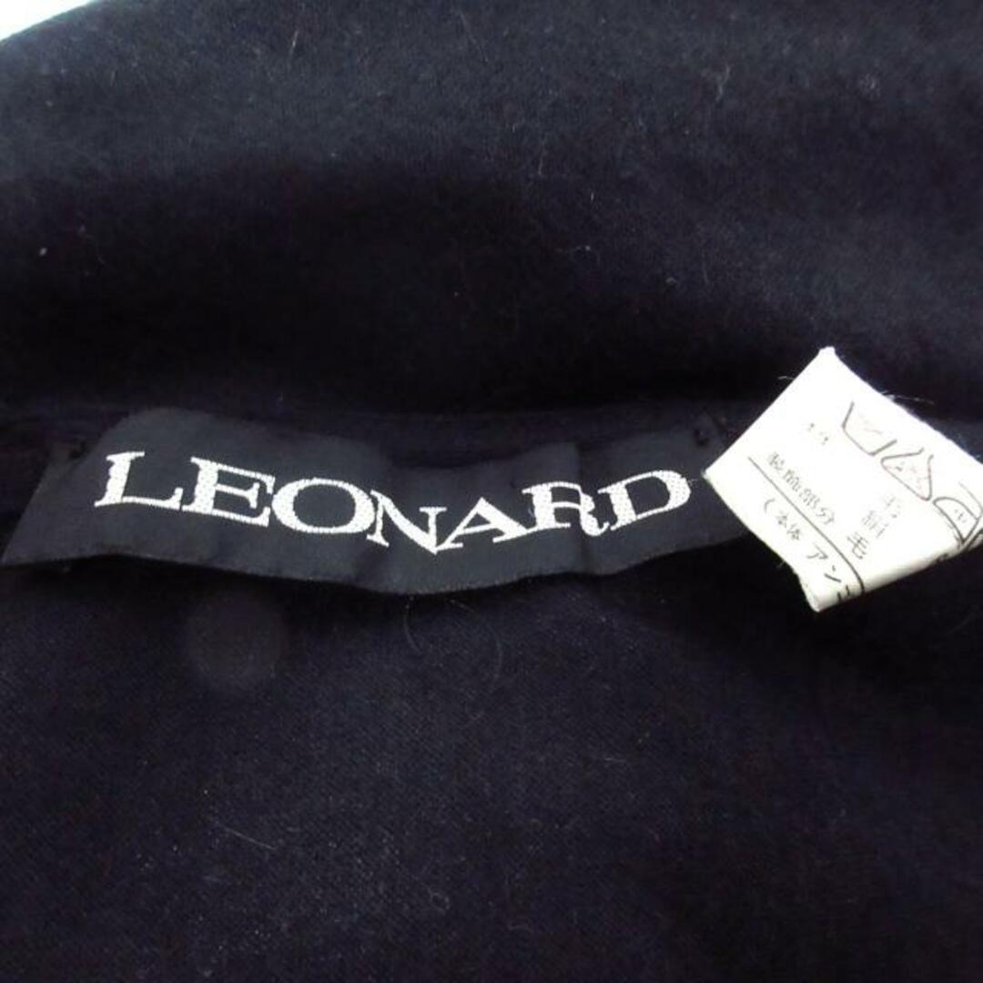 LEONARD(レオナール)のLEONARD(レオナール) ストール(ショール)美品  - 黒 ウール×シルク×アンゴラ レディースのファッション小物(マフラー/ショール)の商品写真