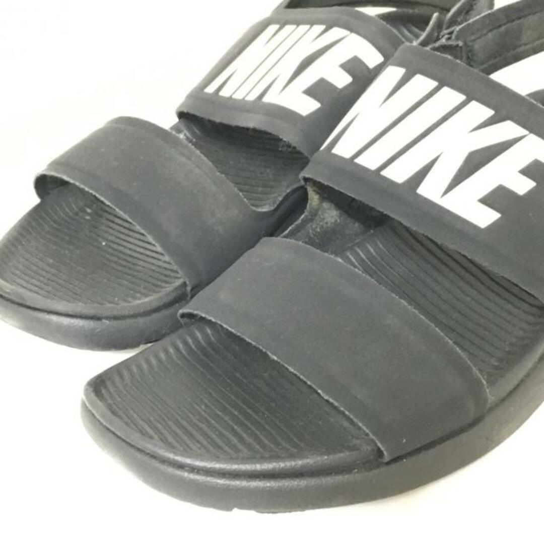 NIKE(ナイキ)のNIKE(ナイキ) サンダル 24 レディース タンジュンサンダル 882694-001 黒×白 合皮 レディースの靴/シューズ(サンダル)の商品写真