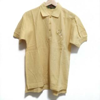ケンゾー(KENZO)のKENZO(ケンゾー) 半袖ポロシャツ サイズ1 S メンズ美品  - ライトイエロー(ポロシャツ)