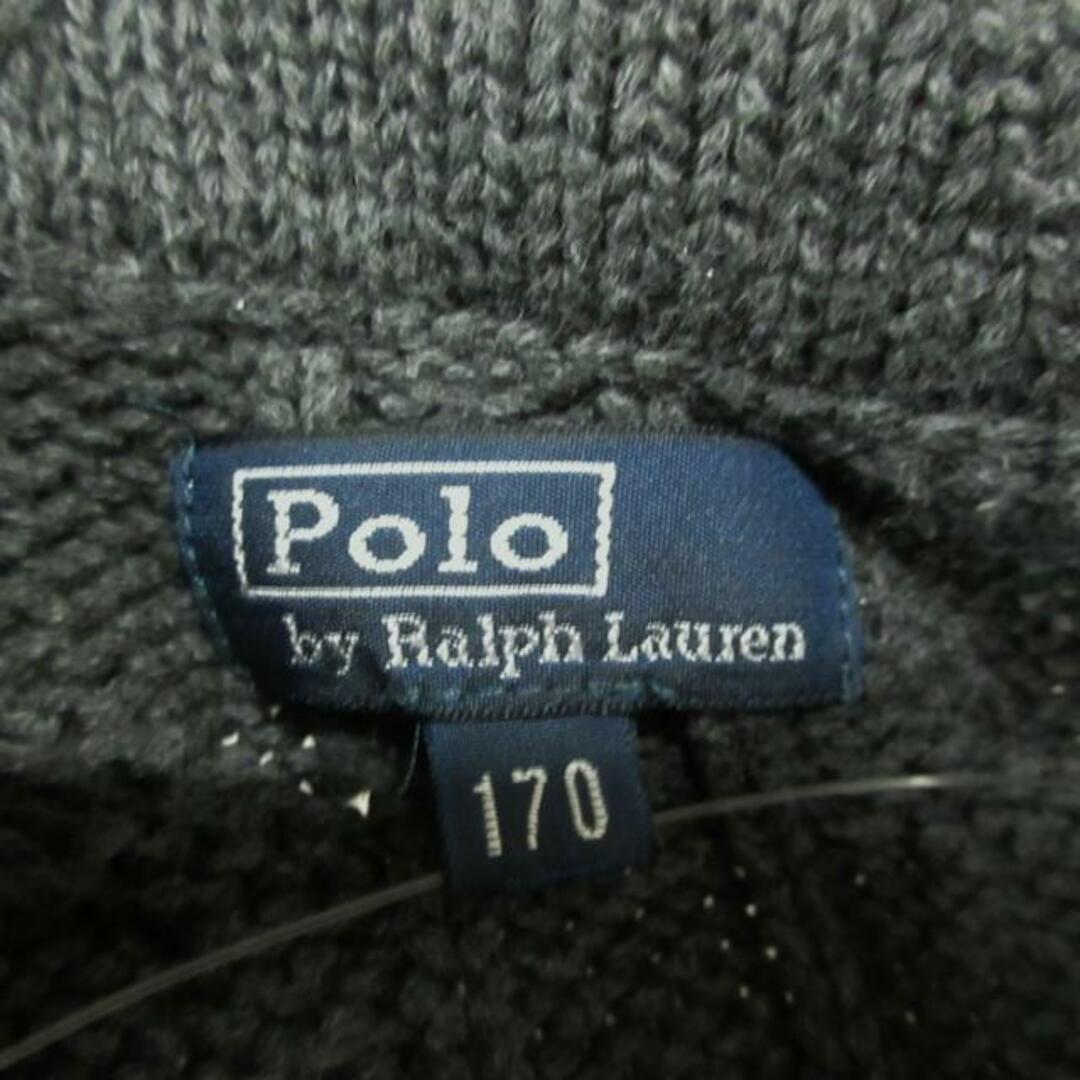 POLO RALPH LAUREN(ポロラルフローレン)のPOLObyRalphLauren(ポロラルフローレン) 長袖セーター サイズ170 メンズ - ダークグレー×ボルドー×マルチ Vネック メンズのトップス(ニット/セーター)の商品写真