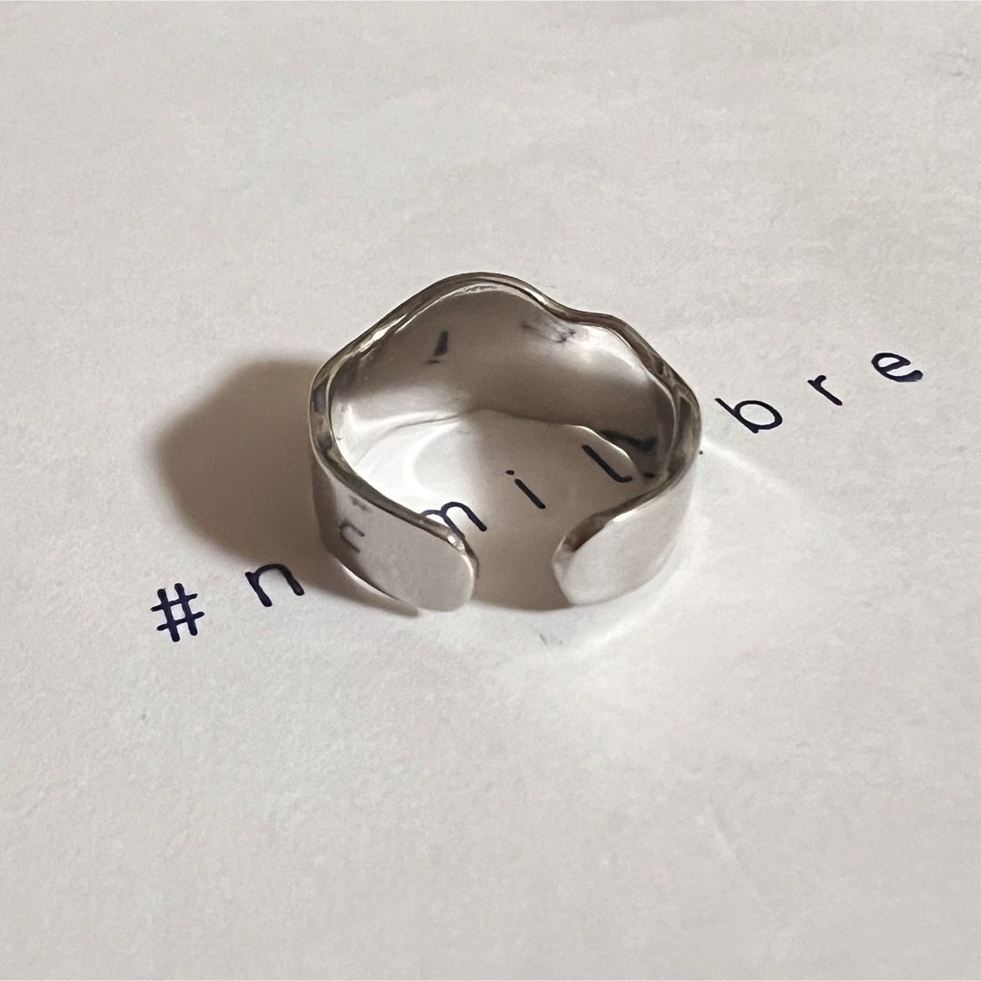 シルバーリング 925 銀  ラウンドワイド ムーン スムース 韓国 指輪① メンズのアクセサリー(リング(指輪))の商品写真