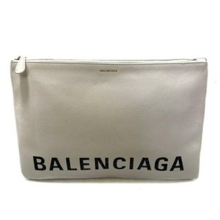 BALENCIAGA(バレンシアガ) クラッチバッグ ヴィル クラッチバッグ 529313 白×黒 レザー