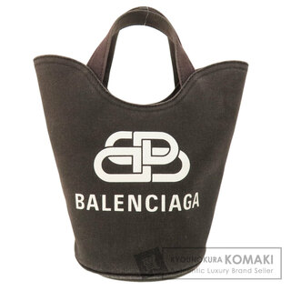 バレンシアガ(Balenciaga)のBALENCIAGA ロゴ バスケット ハンドバッグ キャンバス レディース(ハンドバッグ)