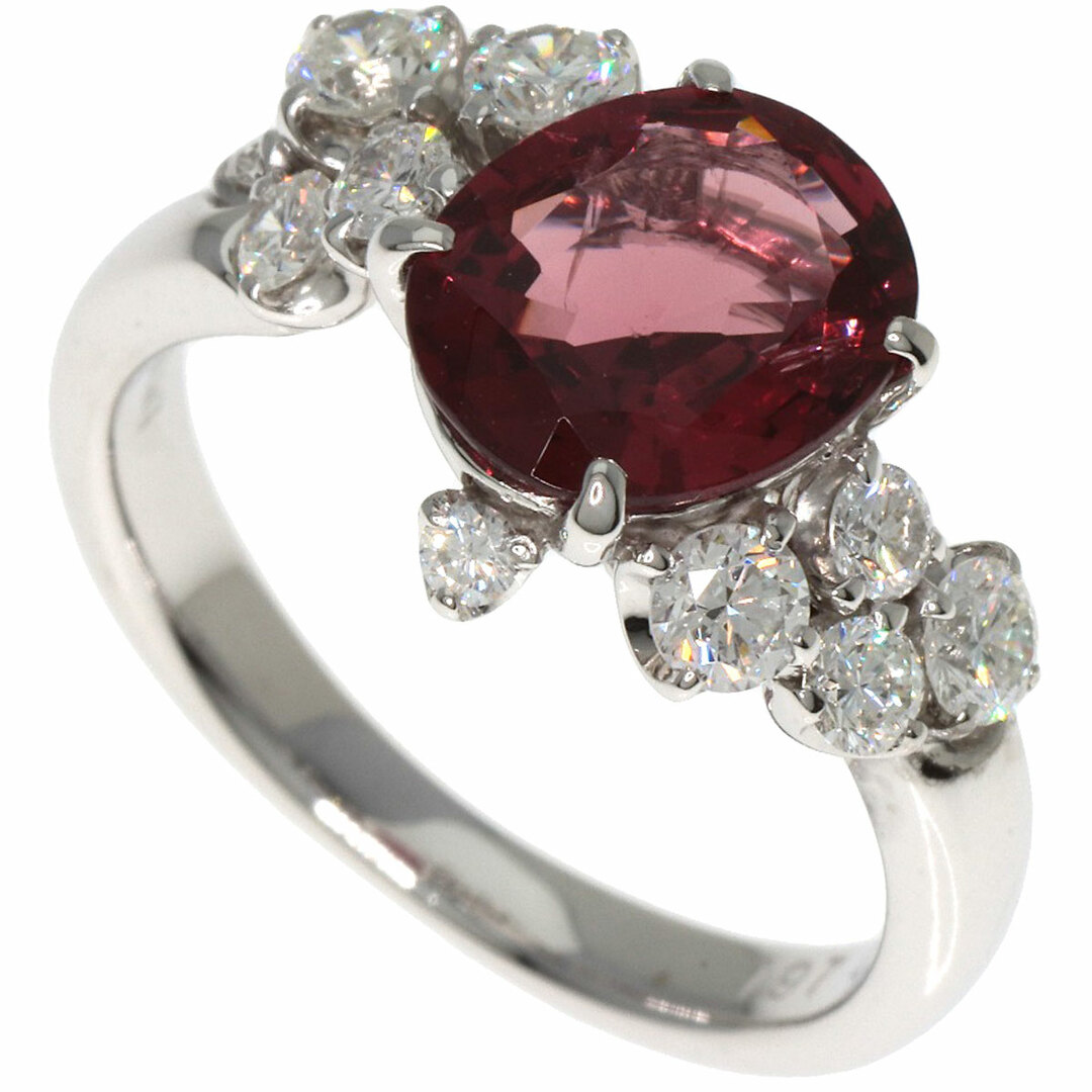 SELECT JEWELRY ガーネット ダイヤモンド リング・指輪 K18WG レディース レディースのアクセサリー(リング(指輪))の商品写真