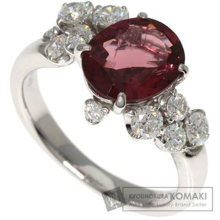 SELECT JEWELRY ガーネット ダイヤモンド リング・指輪 K18WG レディース(リング(指輪))