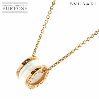 ブルガリ(BVLGARI)のブルガリ BVLGARI ビーゼロワン ネックレス ホワイトセラミック 45cm K18 PG ピンクゴールド 750 VLP 90208555(ネックレス)