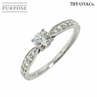 ティファニー(Tiffany & Co.)のティファニー TIFFANY&CO. ハーモニー ダイヤ 0.26ct F/VVS2/3EX 4号 リング Pt プラチナ 指輪【鑑定書付き】VLP 90216735(リング(指輪))