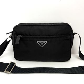 美品☆PRADA プラダ ショルダーバッグ カーフ レザー 黒