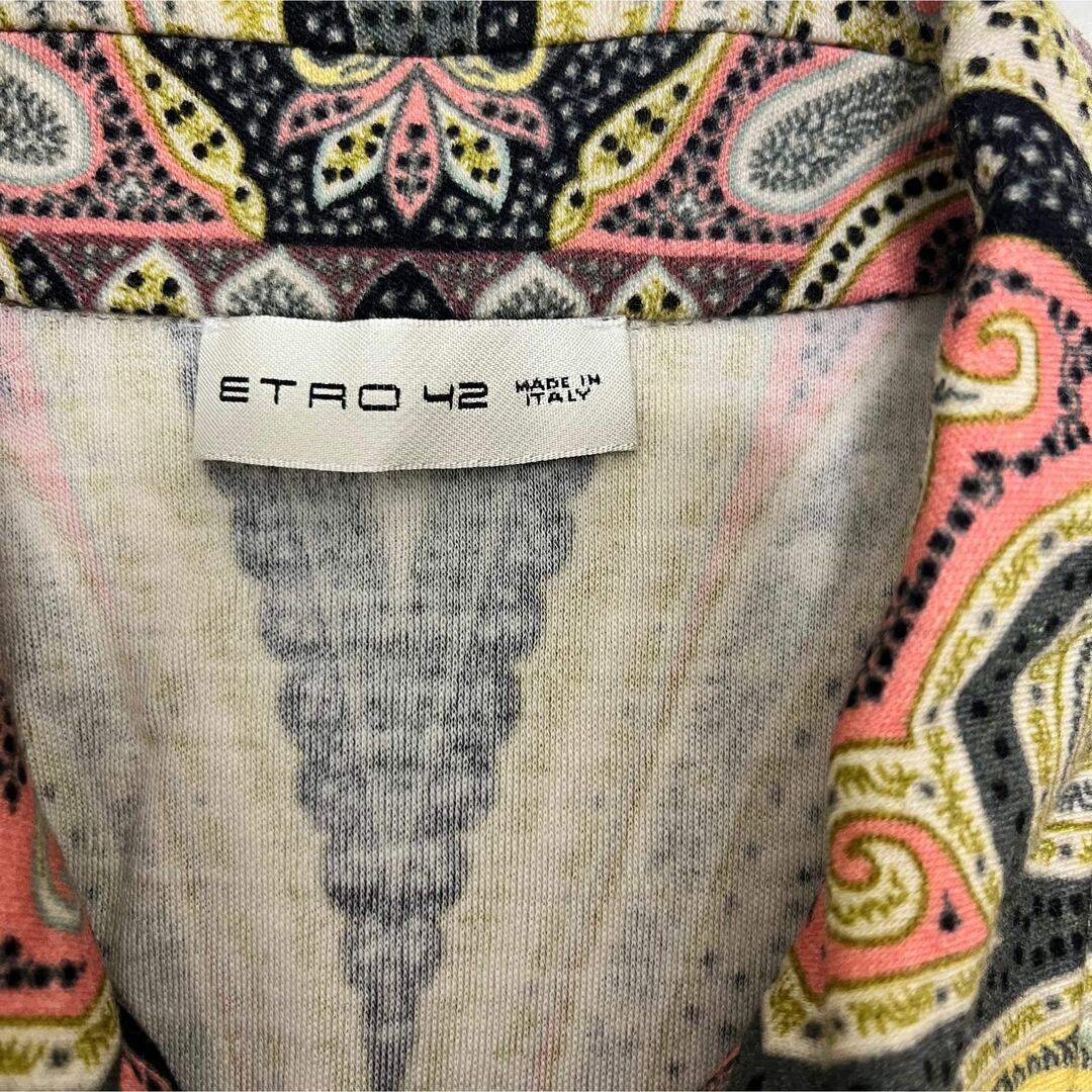 ETRO(エトロ)のETRO エトロ シャツ ロング ワンピース ペイズリー 総柄 42 レディースのワンピース(ロングワンピース/マキシワンピース)の商品写真