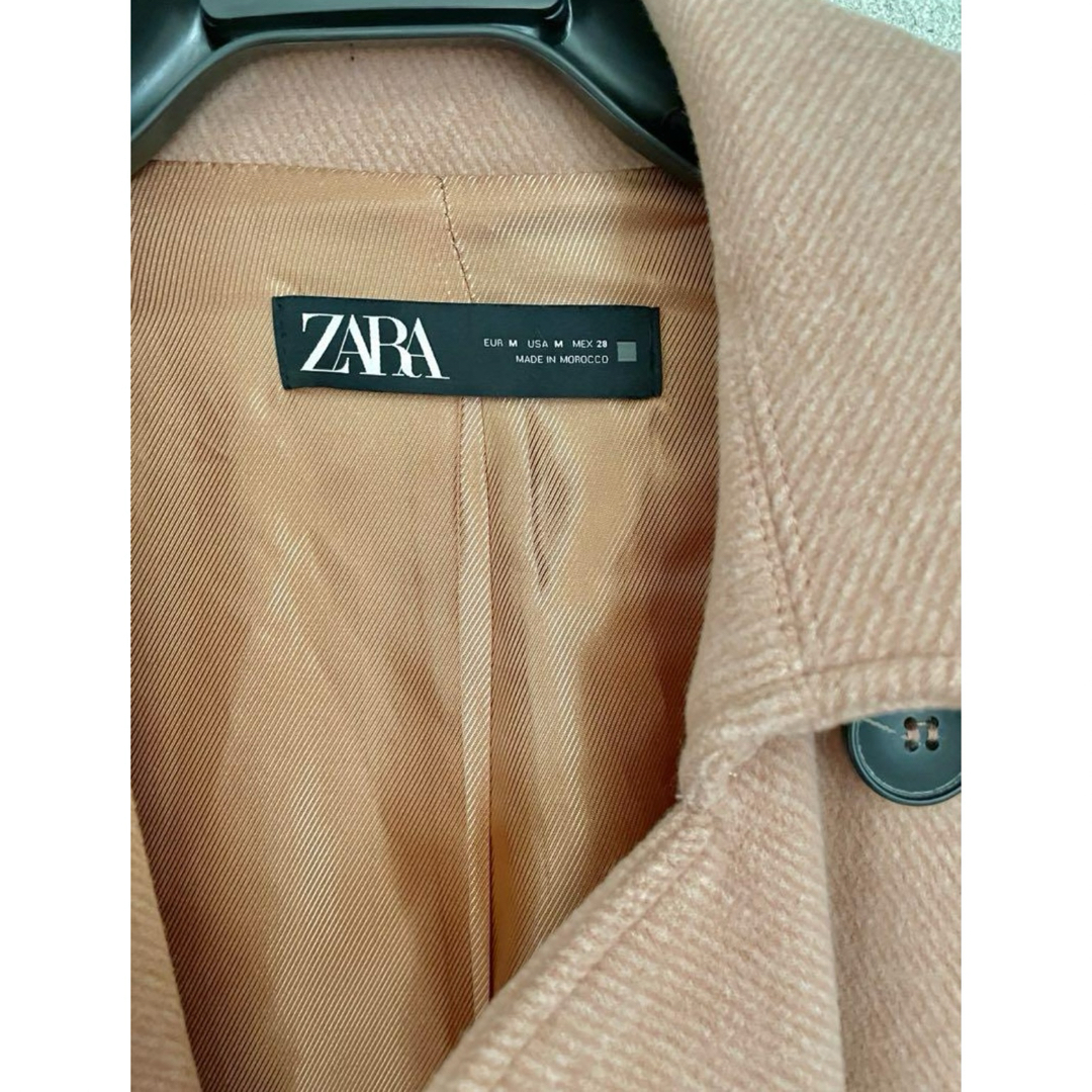 ZARA(ザラ)の【ZARA】ポンチョコート　サーモンピンク　ザラ レディースのジャケット/アウター(ポンチョ)の商品写真