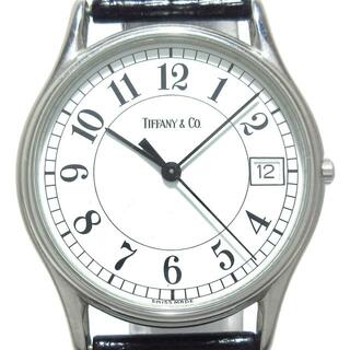 ティファニー(Tiffany & Co.)のTIFFANY&Co.(ティファニー) 腕時計 クラシック レディース 革ベルト 白(腕時計)