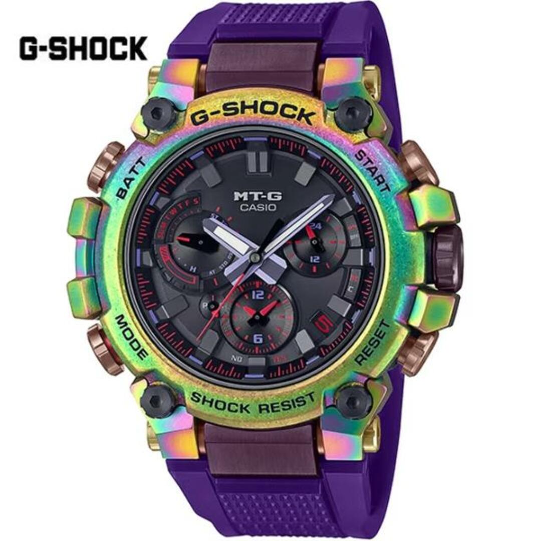 G-SHOCK(ジーショック)のCASIO G-SHOCK カシオ ジーショック MT-G MTG-B3000 SERIES MTG-B3000PRB-1AJR メンズ レディース デジタル 腕時計 国内正規品 パープル 紫 マルチ メンズの時計(腕時計(アナログ))の商品写真