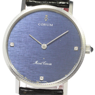 コルム(CORUM)のコルム CORUM モンセルヴァン 3Pダイヤ 手巻き メンズ _800383(腕時計(アナログ))