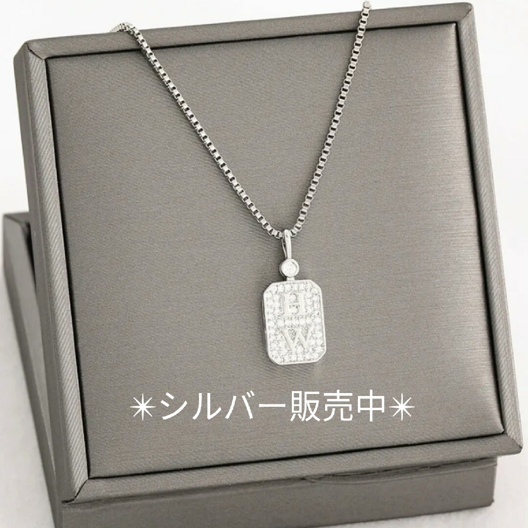 ●stainless●限定再入荷●ステンレスジルコンHWネックレス◇ゴールド レディースのアクセサリー(ネックレス)の商品写真