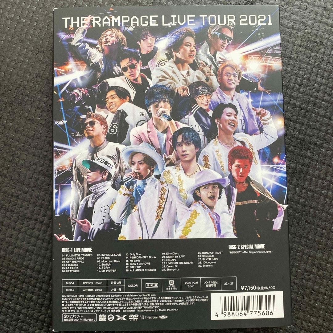 THE　RAMPAGE　LIVE　TOUR　2021“REBOOT”　〜WAY　 エンタメ/ホビーのDVD/ブルーレイ(ミュージック)の商品写真