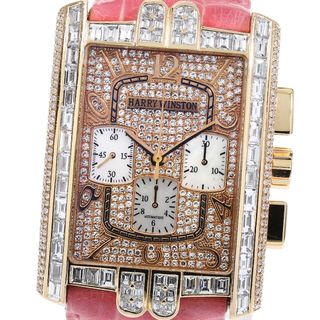 ハリーウィンストン HARRY WINSTON 330/MCA アベニューC クロノグラフ K18PG アフターダイヤベゼル 自動巻き メンズ _767236