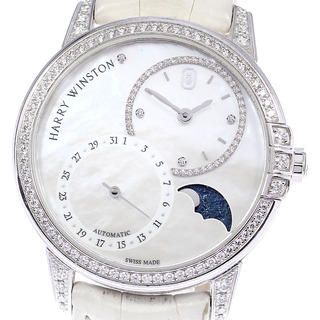 ハリーウィンストン(HARRY WINSTON)のハリーウィンストン HARRY WINSTON MIDAMP36WW001 ミッドナイト K18WG ダイヤベゼル 自動巻き メンズ _781817(腕時計(アナログ))