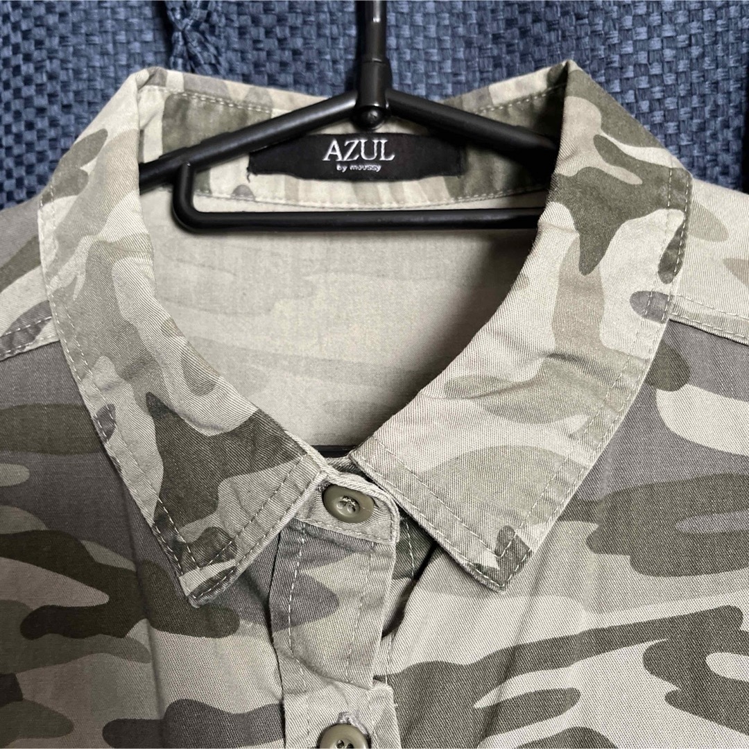 AZUL by moussy(アズールバイマウジー)のアズール　迷彩柄　シャツ　ビンテージ メンズのトップス(シャツ)の商品写真