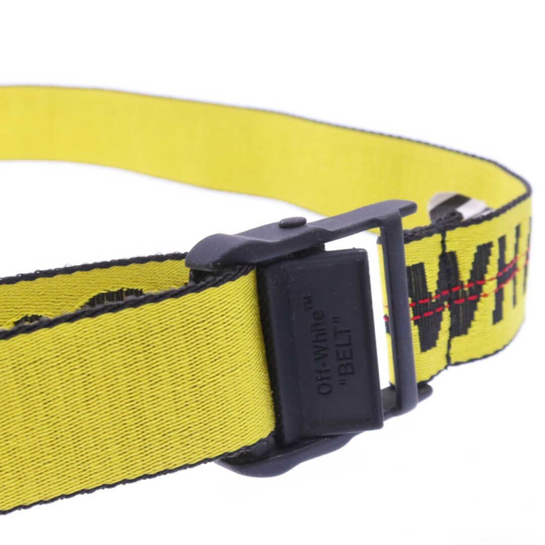 OFF-WHITE(オフホワイト)のOFF-WHITE オフホワイト Industrial Belt インダストリアル ロゴ刺繍 ロングベルト イエロー メンズのファッション小物(ベルト)の商品写真