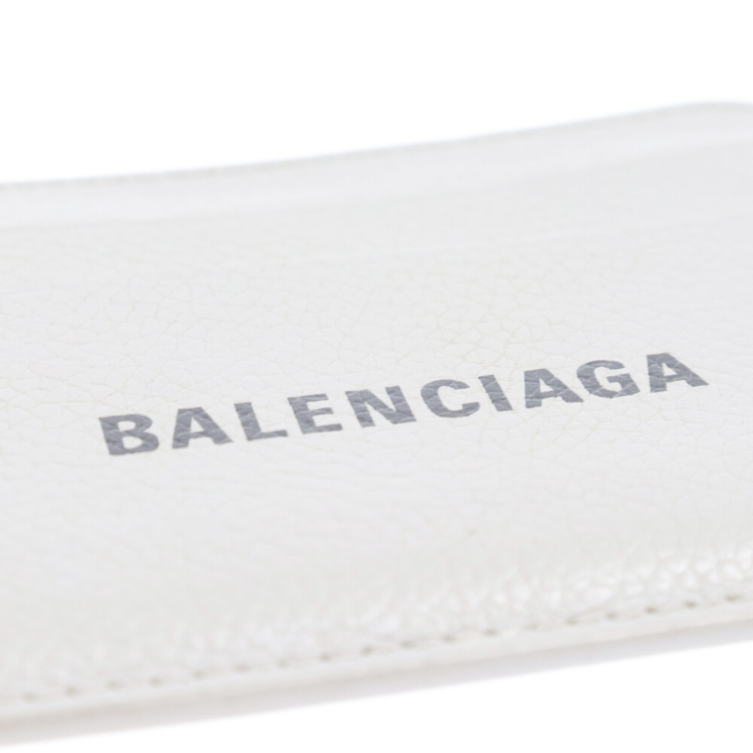 Balenciaga(バレンシアガ)のBALENCIAGA バレンシアガ ロゴプリント レザー カードケース ベージュ 593812 メンズのファッション小物(名刺入れ/定期入れ)の商品写真