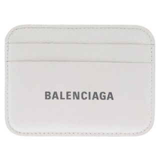 バレンシアガ(Balenciaga)のBALENCIAGA バレンシアガ ロゴプリント レザー カードケース ベージュ 593812(名刺入れ/定期入れ)