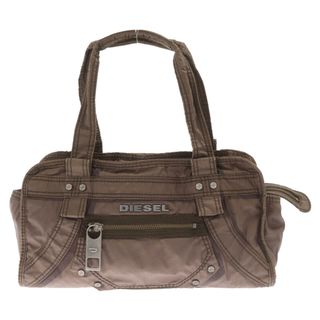 ディーゼル(DIESEL)のDIESEL ディーゼル メタルロゴ ジップスライド ハンド バッグ ブラウン(その他)